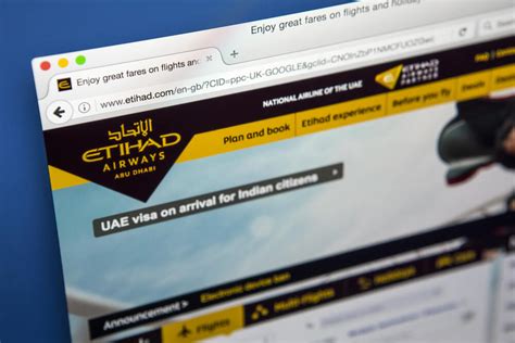 Etihad Airways Online Booking .